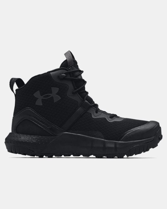 Men's UA Micro G® Valsetz Zip Mid Tactical Boots, Black, pdpMainDesktop image number 0